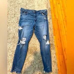 American eagle size 20 skinny distressed jeans